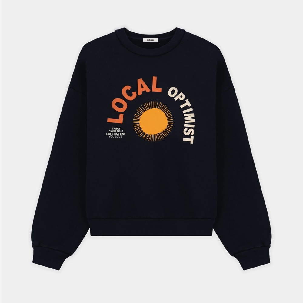 Madhappy Navy local Optimist crewneck small